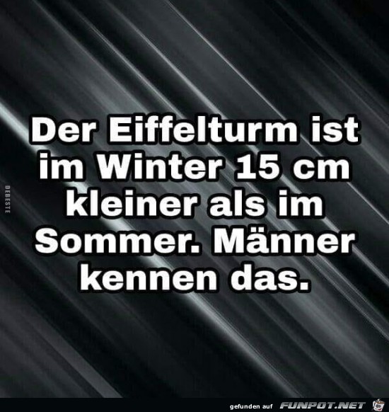 der Eifelturm ist m Winter..