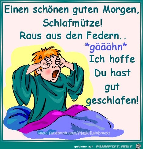 Guten Morgen Schlafmtze