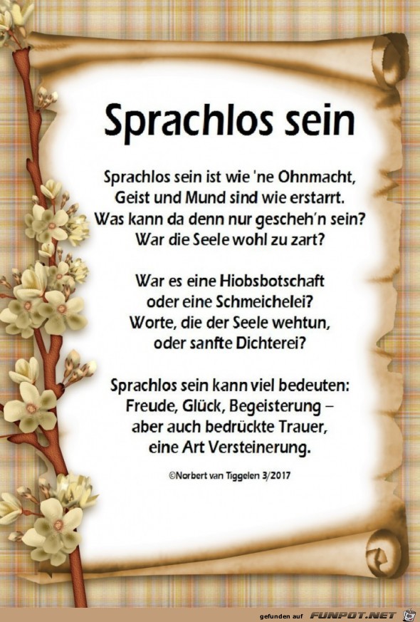 Sprachlos sein 2019