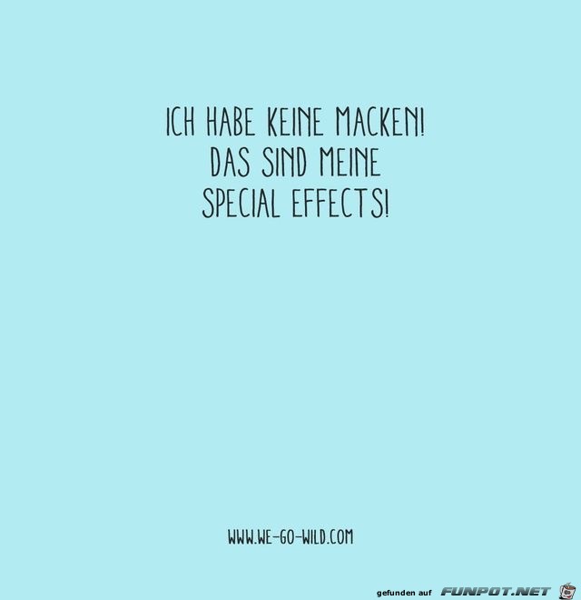 ich habe keine macken ich habe keine macken