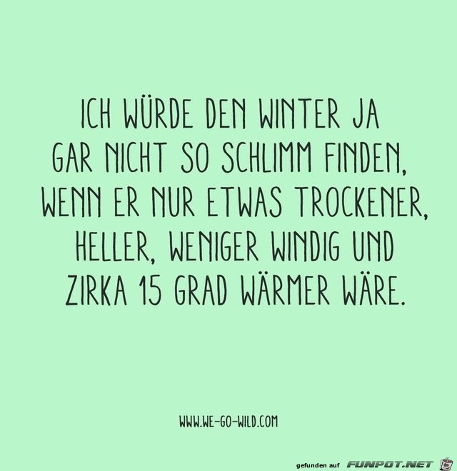 ich wuerde den winter ich wuerde den winter