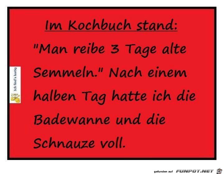 im kochbuch stand