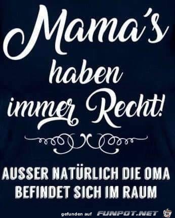 mamas haben immer recht