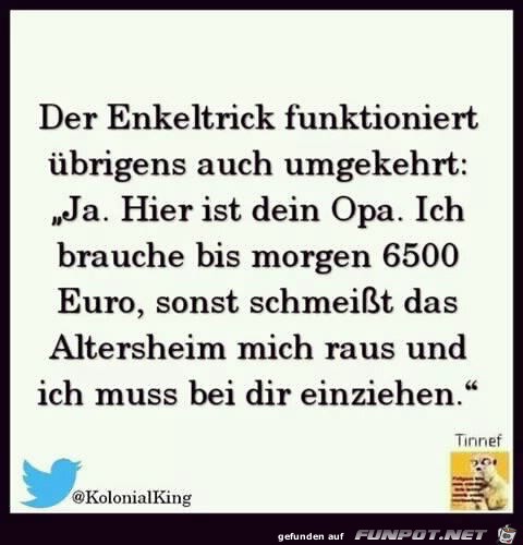 der Enkeltrick der Enkeltrick
