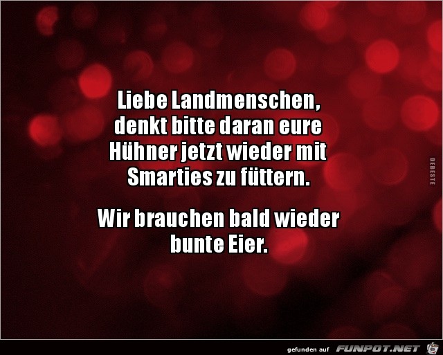 liebe Landmenschen:....