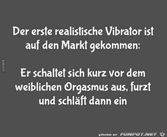 der erste realistische Vibrator......