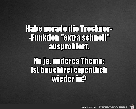 Super Trocknerfunktion