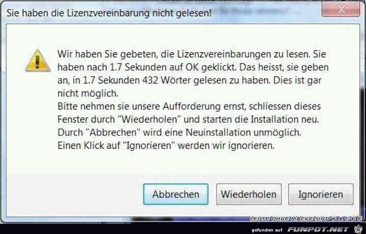 Lizenzvereinbarung Lizenzvereinbarung