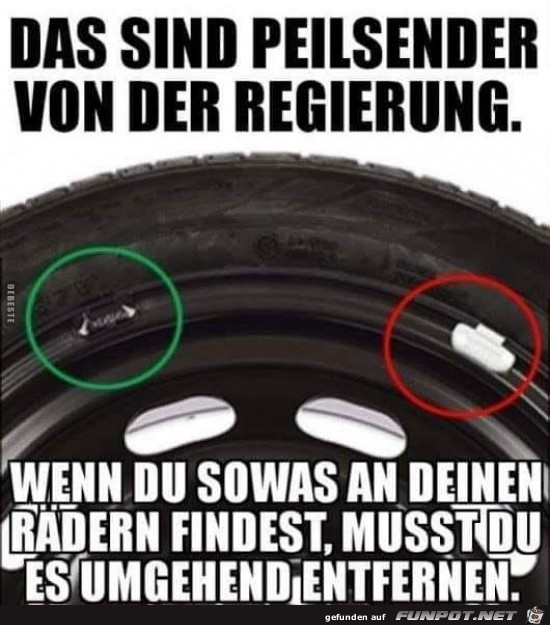 Peilsender von der Regierung.. Peilsender von der Regierung..