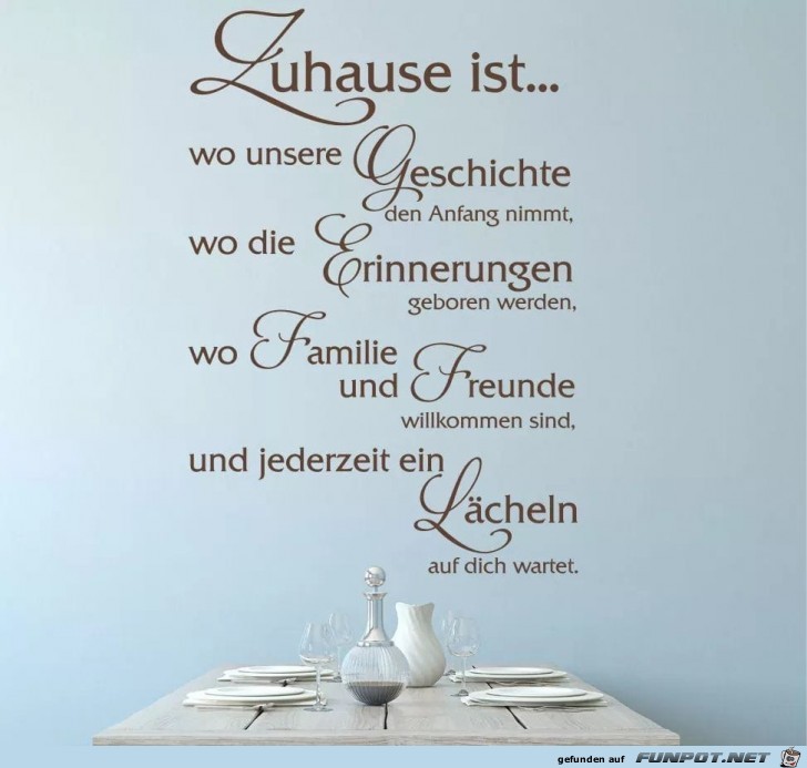 zuhause ist zuhause ist