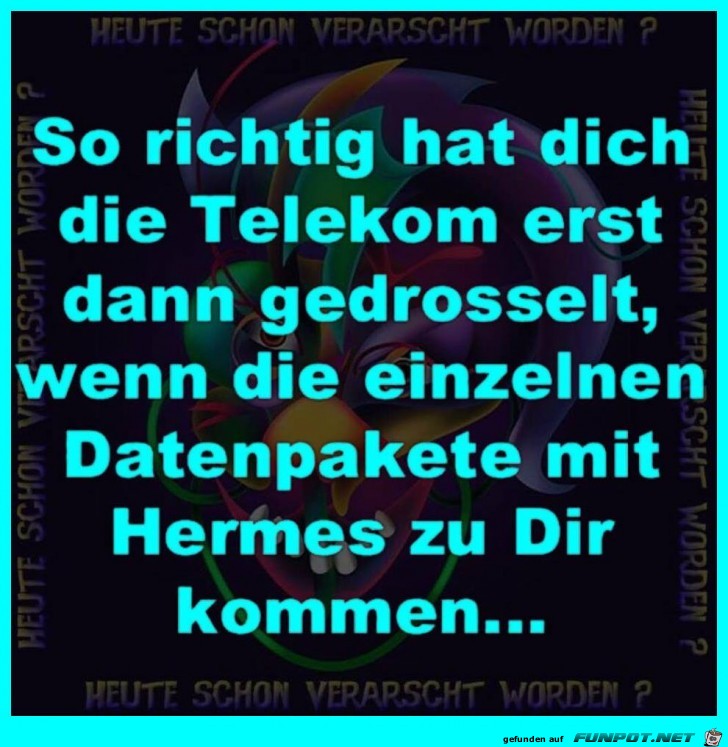 Datenpakete gedrosselt