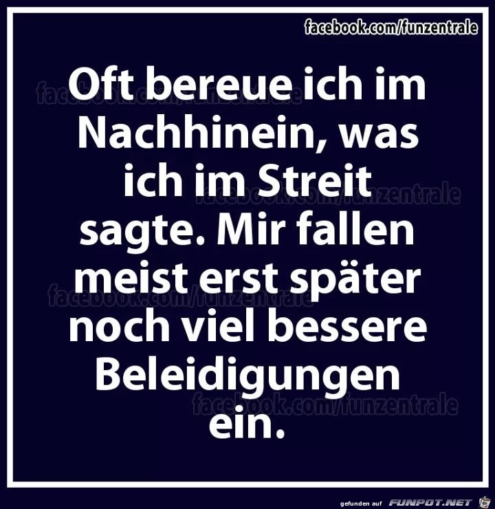 oft bereue ich oft bereue ich