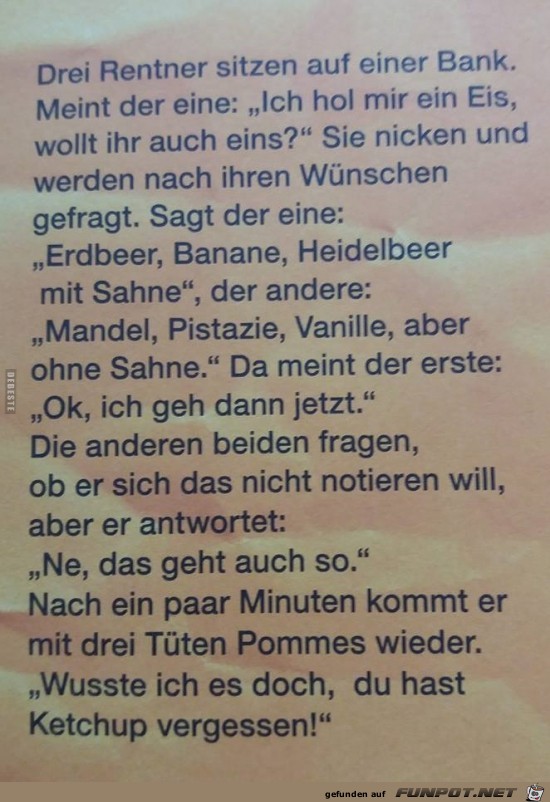 drei Rentner sitzen auf einer Bank.... drei Rentner sitzen auf einer Bank....