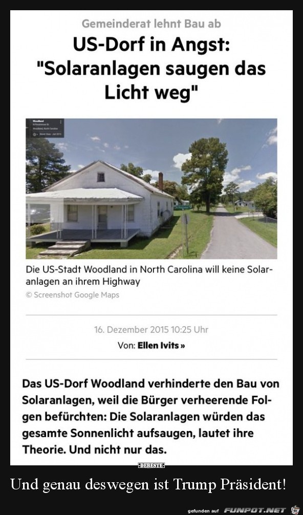 US-Dorf in Angst..