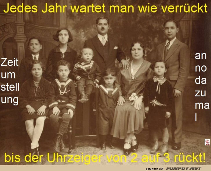 Zeitumstellung anno dazumal Zeitumstellung anno dazumal