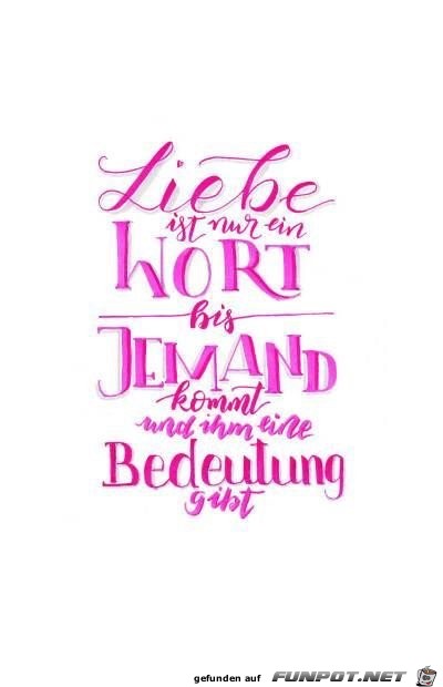 liebe ist nur ein wort