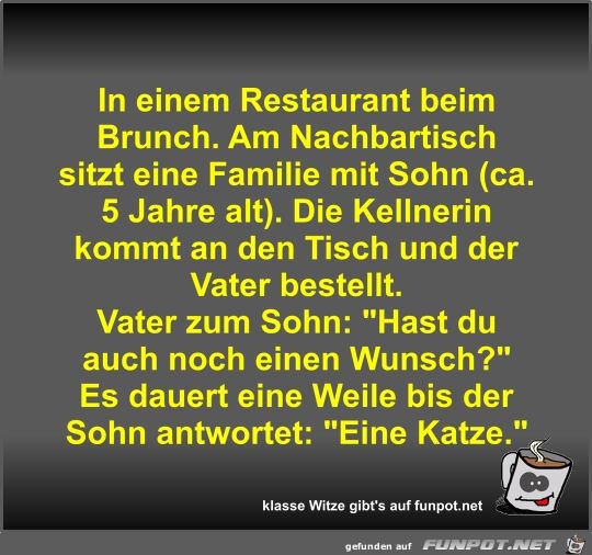 In einem Restaurant beim Brunch In einem Restaurant beim Brunch