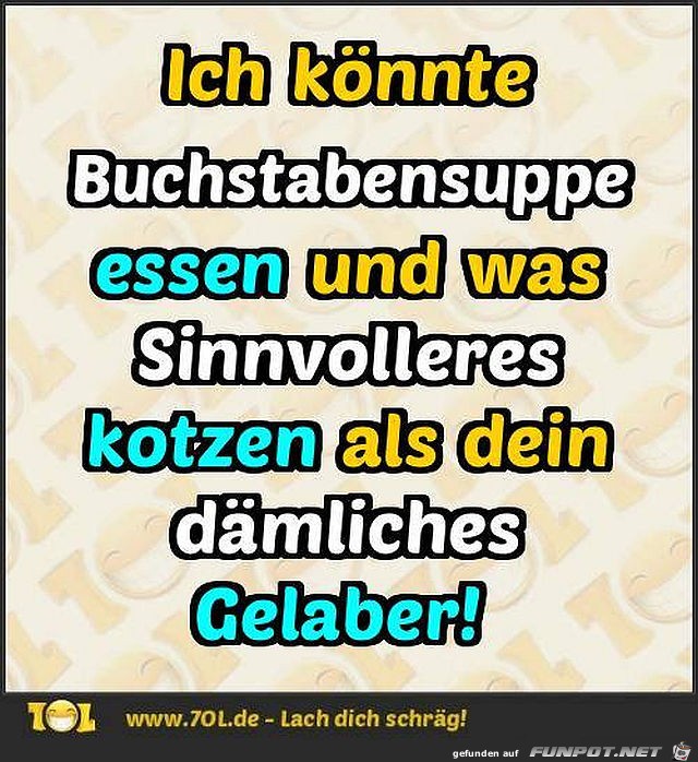 Buchstabensuppe Buchstabensuppe