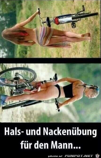Übung für den Nacken Übung für den Nacken
