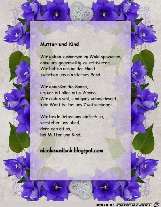 Mutter und Kind - Gedicht von Nicole Sunitsch