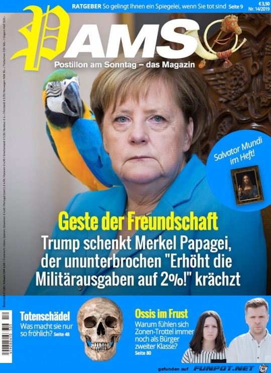 Trump macht Merkel Geschenk Trump macht Merkel Geschenk
