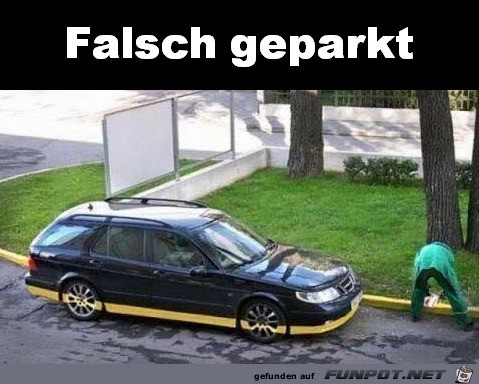 Schlechter Parkplatz