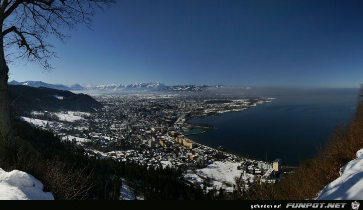 Blick vom Haggen auf Bregenz