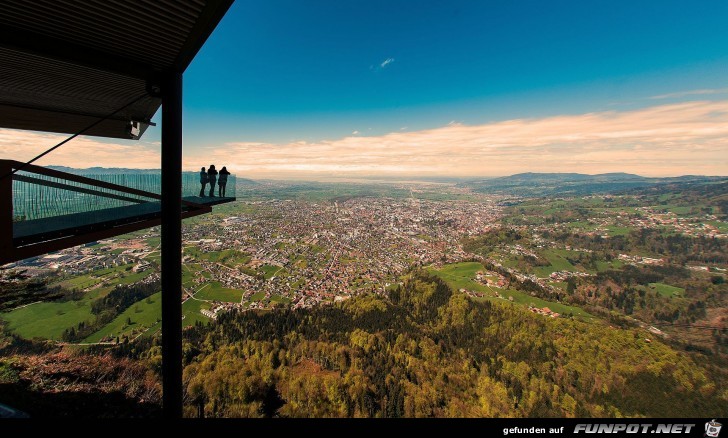 Blick vom Karren auf Dornbirn