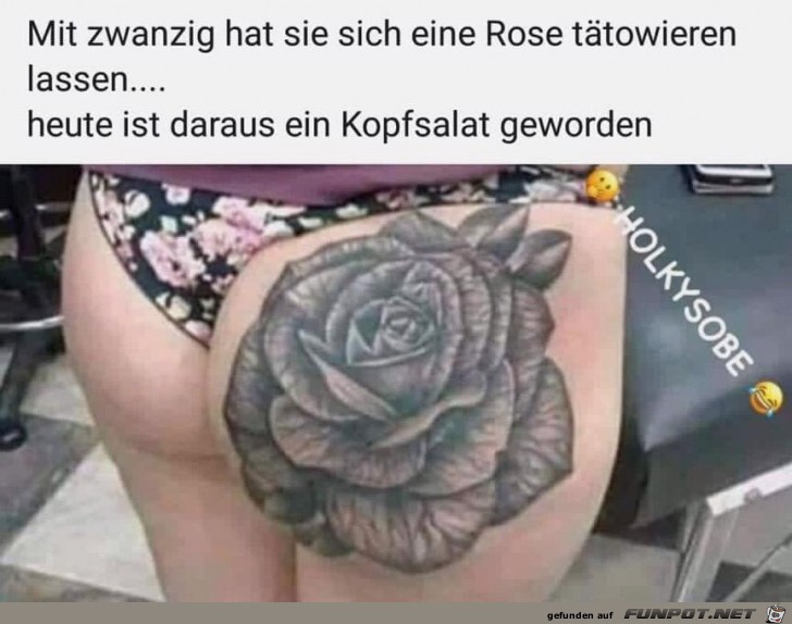 Rose tätowiert Rose tätowiert