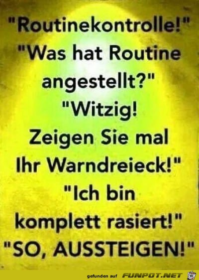 Routinekontrolle Routinekontrolle