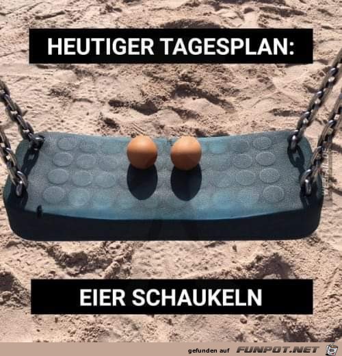 Eier schaukeln