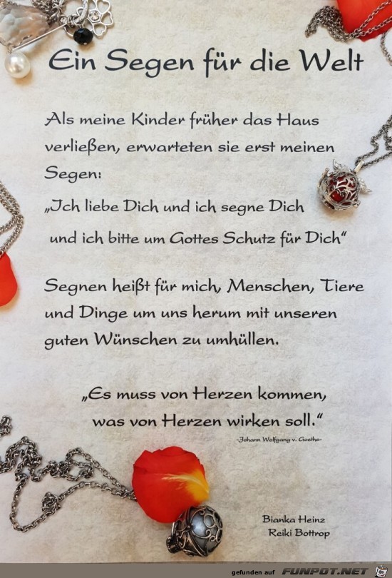 ein segen fuer die Welt ein segen fuer die Welt
