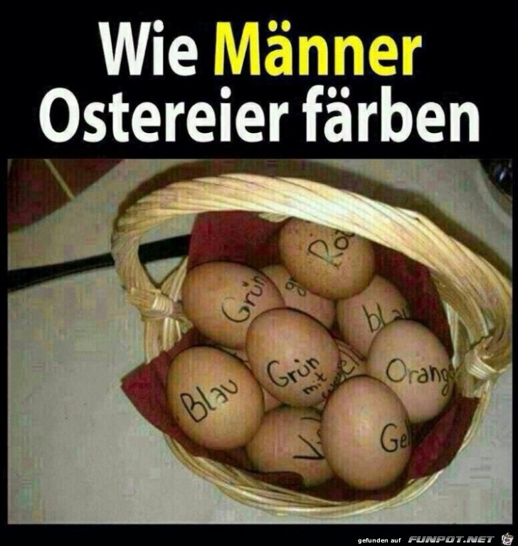 Ostereier färben Ostereier färben