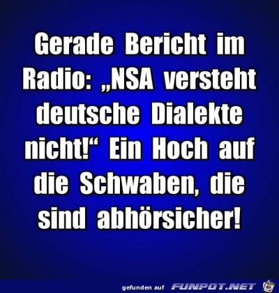 Gerade Bericht im Radio...