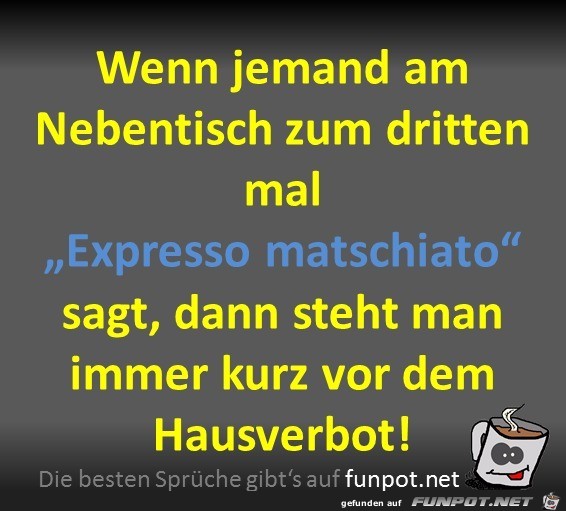 Expresso matschiato Expresso matschiato
