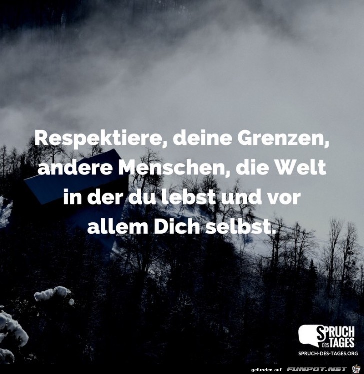 respektiere deine Grenzen