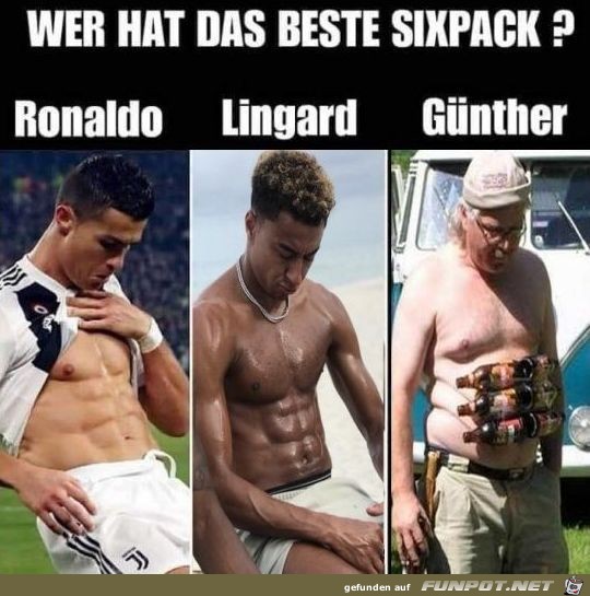 Wer hat das beste Sixpack