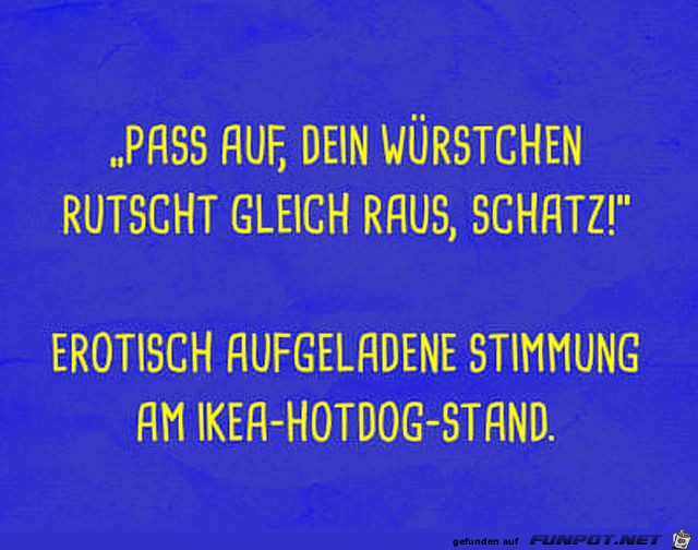 Erotik bei Ikea-Imbiss Erotik bei Ikea-Imbiss