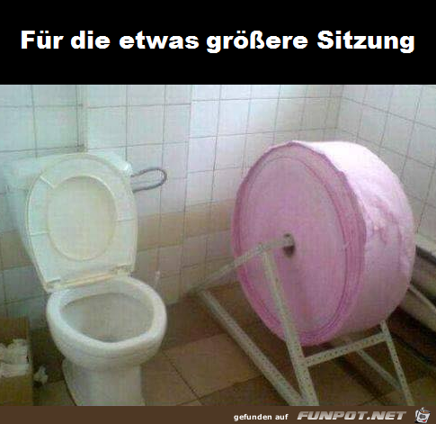 Für die größere Sitzung Für die größere Sitzung