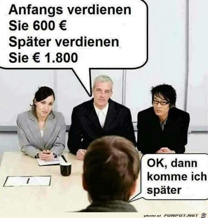 komm spaeter