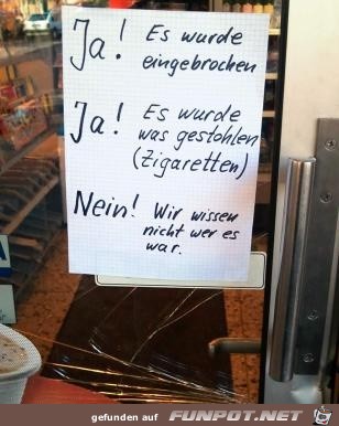 Der Einbruch Der Einbruch