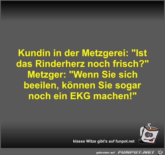 Kundin in der Metzgerei Kundin in der Metzgerei