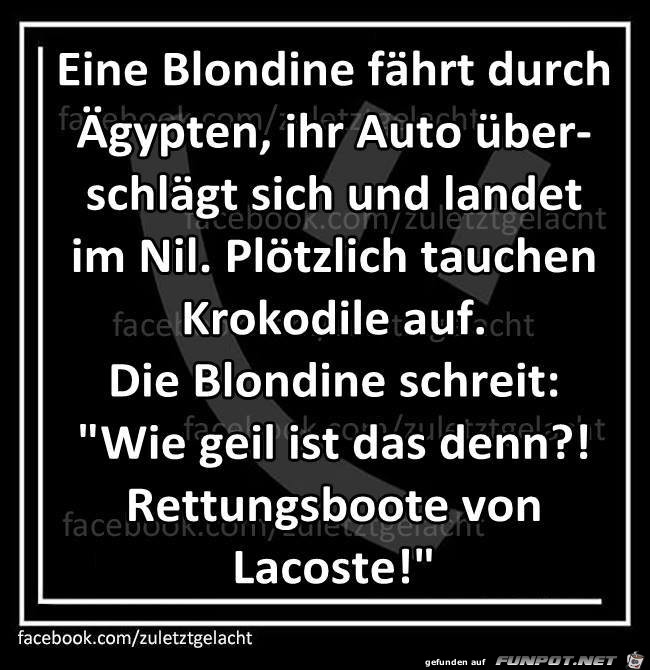 Eine Blondine