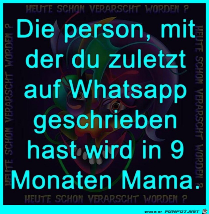 Du wirst Mama