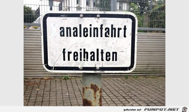 Einfart freihalten