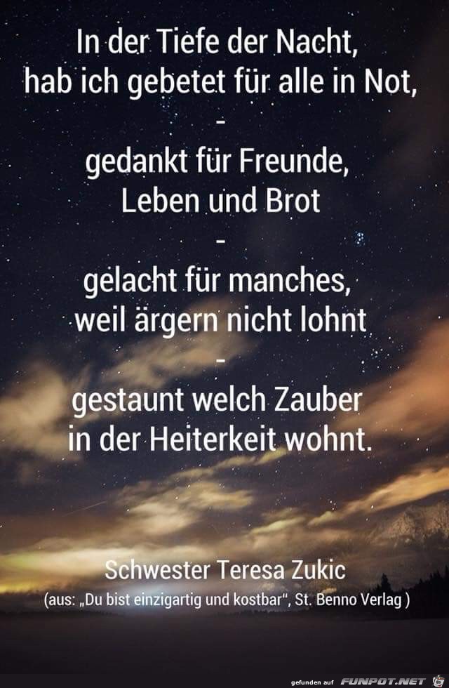 in der tiefe der nacht