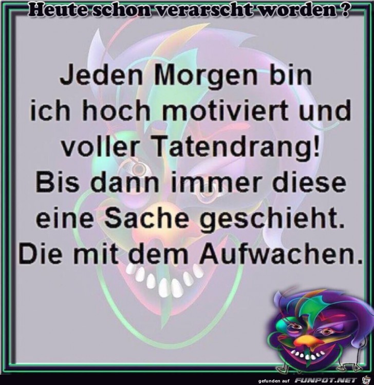 Jeden morgen Jeden morgen