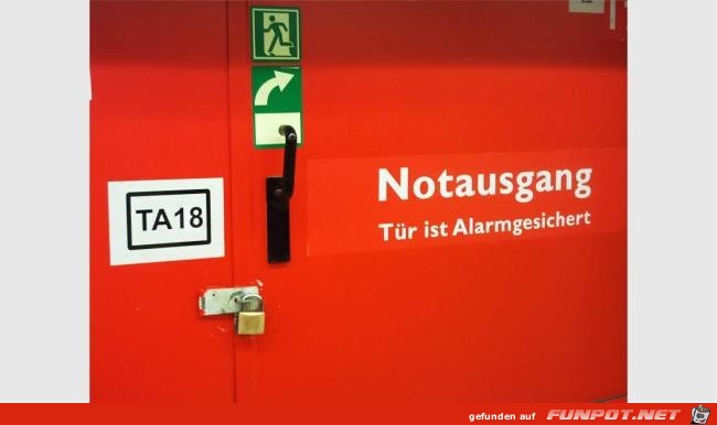 Notausgang Notausgang