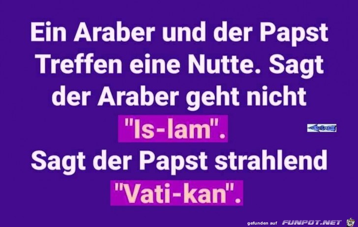 Araber und der Papst Araber und der Papst