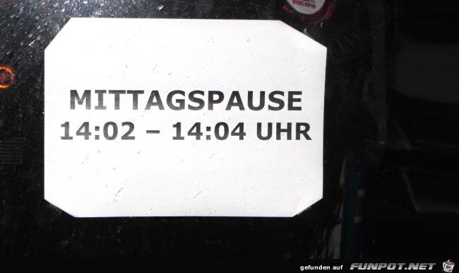 Mittagspause